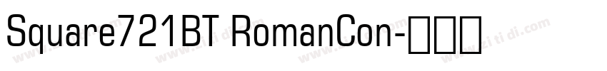 Square721BT RomanCon字体转换